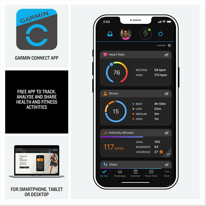 Garmin vívoactive 5 - Montre connectée AMOLED Noir Garmin vívoactive 5 - Montre connectée AMOLED Noir