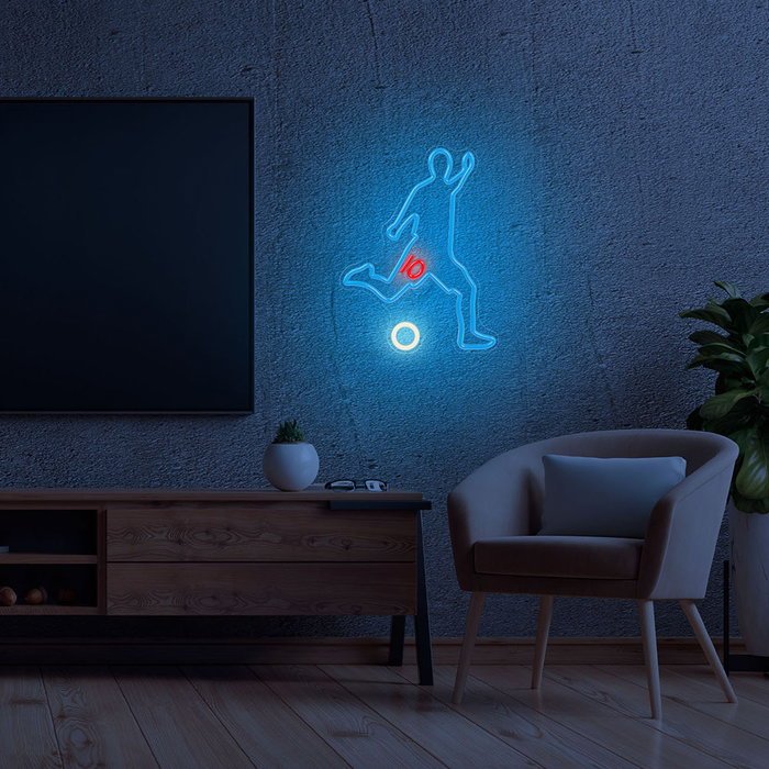 Forever Lampe Néon LED Plexi Footballer avec Gradation et USB
