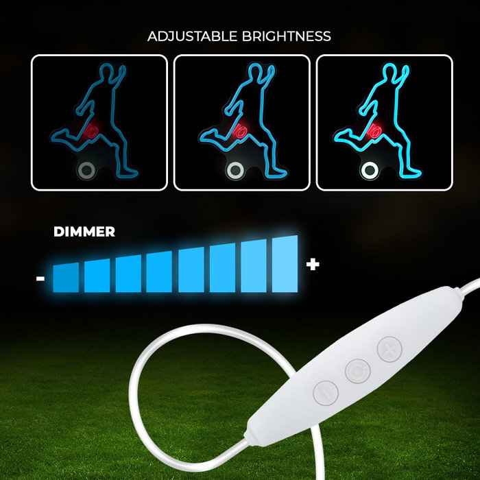 Forever Lampe Néon LED Plexi Footballer avec Gradation et USB