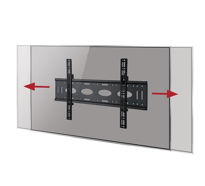 B-Tech BT8442 Support Mural Universel pour Écran Plat 49-80, Noir