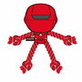 Jouet pour chien The Avengers Rouge 13,0 x 11,0 x 18,0 cm