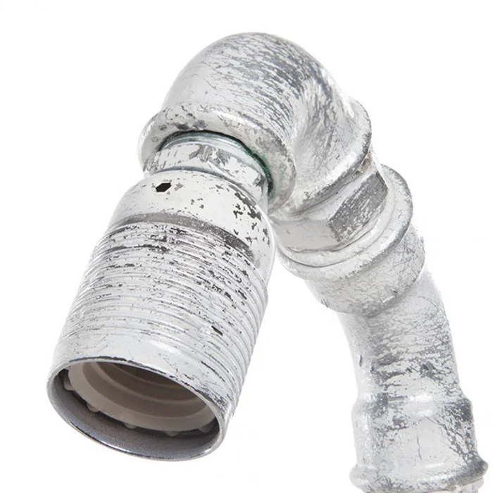 Lámpada AM-CA941 Lampe de table style vintage industriel « Plumber » avec conduits patinés pour décoration d'intérieur