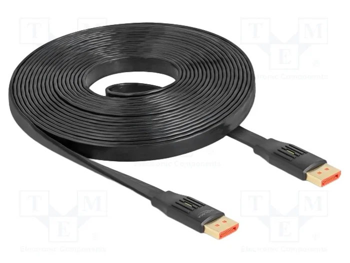 DELOCK Câble DisplayPort 1.4 plat, 5m DELOCK Câble DisplayPort 1.4 plat, 5m