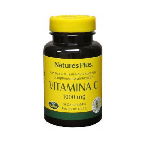 NATURES PLUS Vitamine C 1000mg + Cynorrhodon 60 comprimés