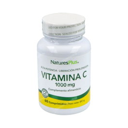 Natures Plus Vitamine C 1000mg avec Églantier, 60 comprimés