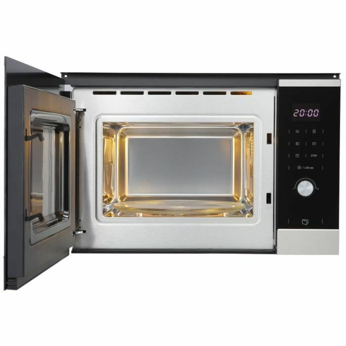 Continental Edison CEMO25GINES Micro-ondes encastrable Noir Inox 25 L