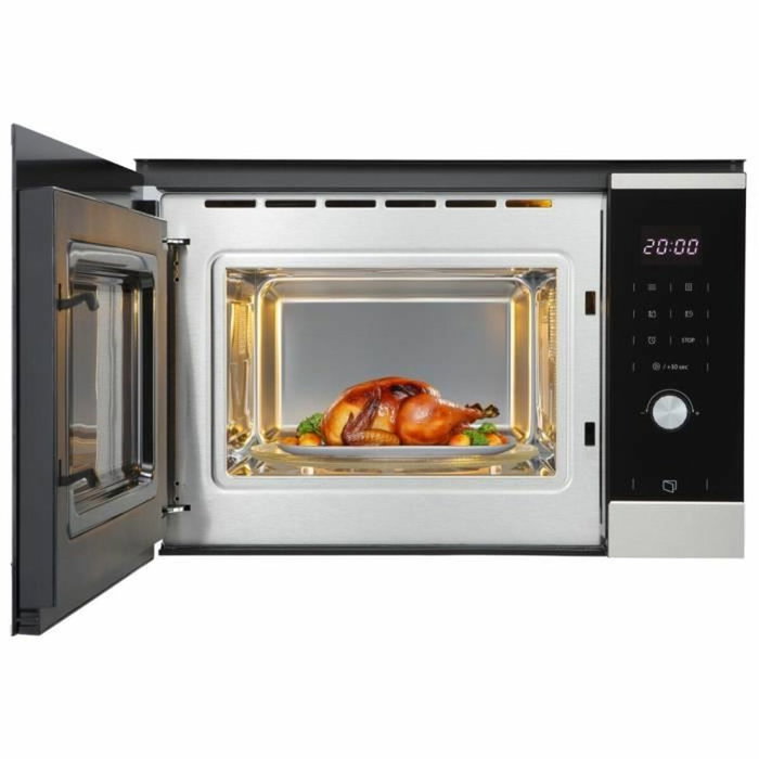 Continental Edison CEMO25GINES Micro-ondes encastrable Noir Inox 25 L