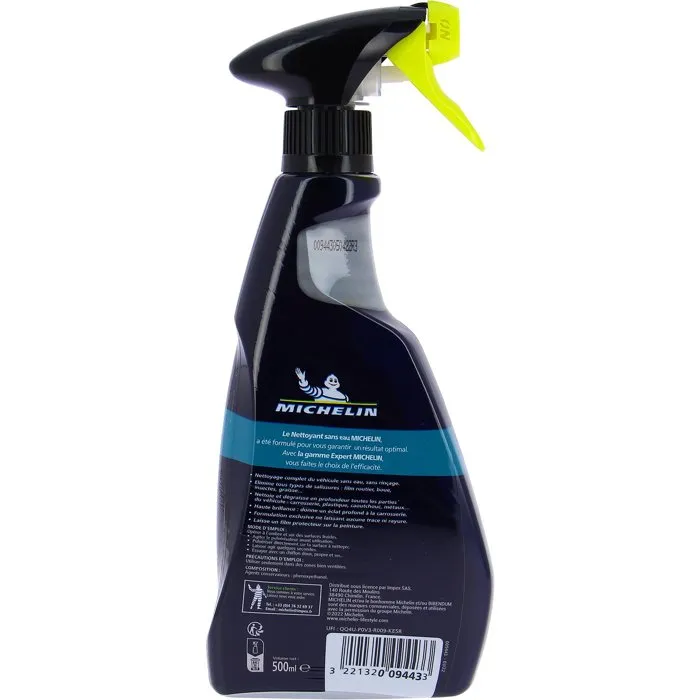 Michelin - Nettoyant Sans Eau pour Voiture, Prêt à l'Emploi - Nettoie, Dégraisse sans Traces ni Rayures Michelin - Nettoyant Sans Eau pour Voiture, Prêt à l'Emploi - Nettoie, Dégraisse sans Traces ni Rayures