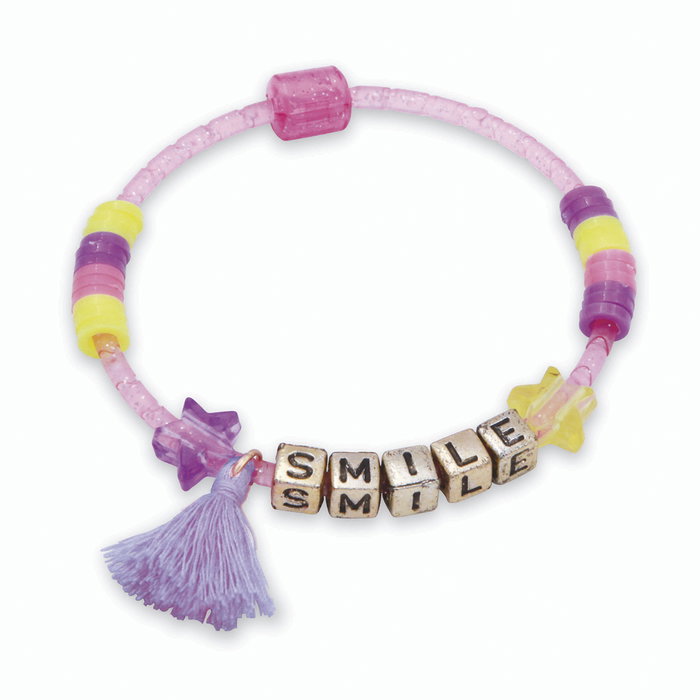 TACHAN - Coffret de bijoux créatifs Deluxe avec plateau de rangement et plus de 1300 pièces : perles, lettres, pompons pour bracelets - À partir de 5 ans