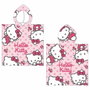 Cerdá Poncho Hello Kitty microfibre rose clair 50 x 115 cm