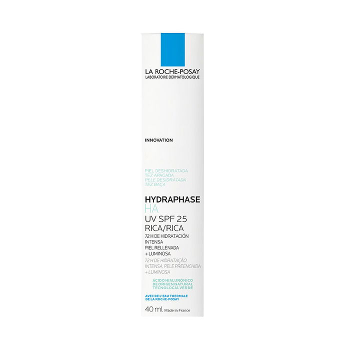 La Roche Posay Hydraphase HA UV Riche Crème Hydratante et Protectrice SPF 25 Acide Hyaluronique Peaux Sèches 40 ml