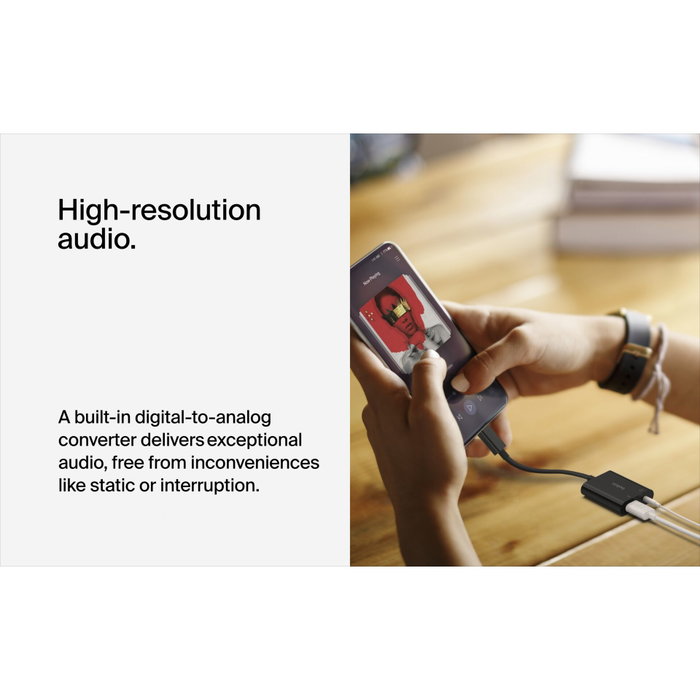 Belkin RockStar Adaptateur Audio et Charge USB-C 3,5 mm NPA004btBK