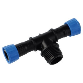 Aqua Control Connecteur en T filetage mâle 1/2 pulg à ruban click ø16 mm, 3 uds