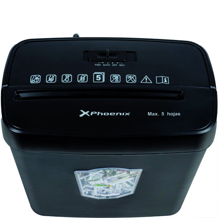 Destructrice de documents Cross Cut 12L – Niveau de sécurité DIN 3 – Phoenix Technologies Destructrice de documents Cross Cut 12L – Niveau de sécurité DIN 3 – Phoenix Technologies
