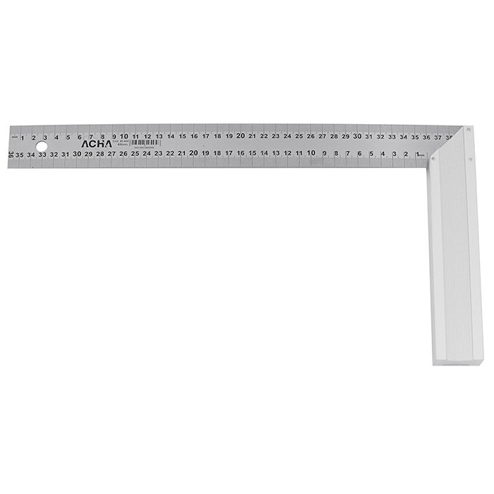 ACHA Escuadra de Carpintero Professional Inoxidable 400mm - Équerre d'assemblage en acier inoxydable pour menuiserie précise ACHA Escuadra de Carpintero Professional Inoxidable 400mm - Équerre d'assemblage en acier inoxydable pour menuiserie précise