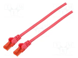 GOOBAY Cordon de raccordement Cat 6 U/UTP 1,5m Rose