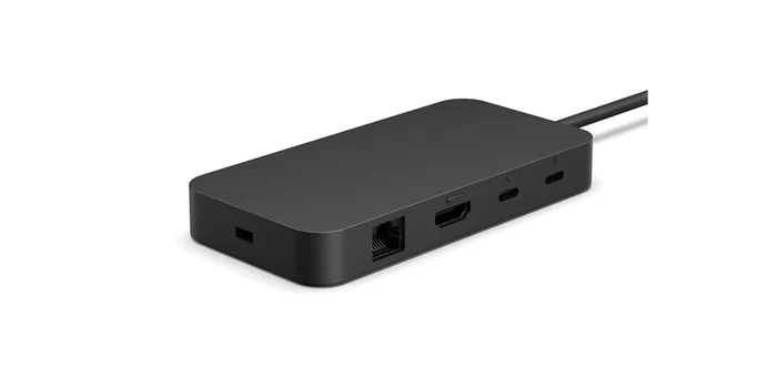 Microsoft Station d'accueil Surface USB4 Noire (EP2-20012) 40Gb/s 2x4K 60Hz 65W Power Delivery Microsoft Station d'accueil Surface USB4 Noire (EP2-20012) 40Gb/s 2x4K 60Hz 65W Power Delivery