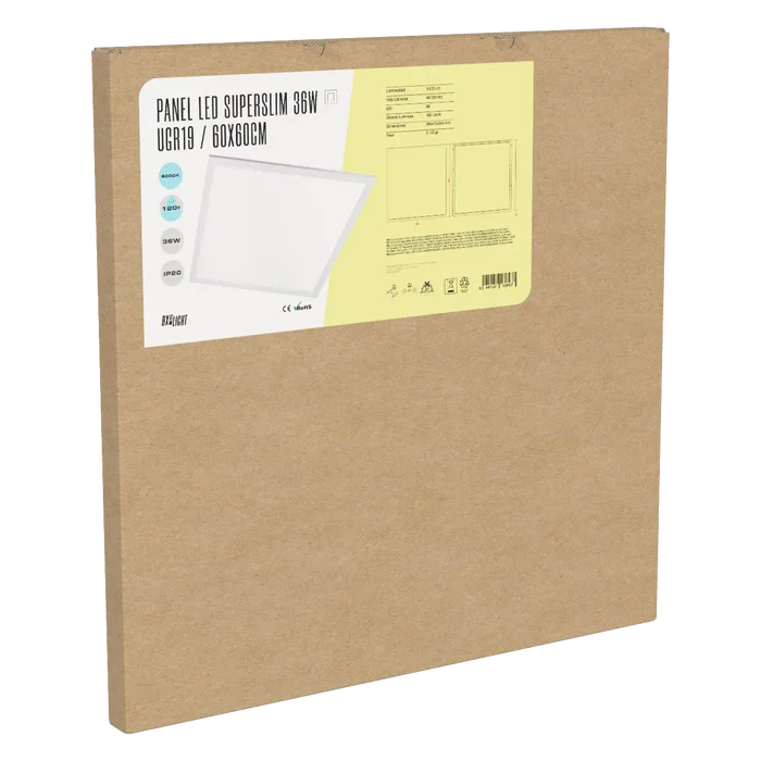 BX3 LIGHT Panneau LED Superslim 36W 60x60cm Blanc Froid UGR19 BX3 LIGHT Panneau LED Superslim 36W 60x60cm Blanc Froid UGR19