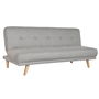 Canapé Convertible Home ESPRIT Gris Crème Scandi 172 x 80 x 76 cm
