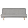 Canapé Convertible Home ESPRIT Gris Crème Scandi 172 x 80 x 76 cm