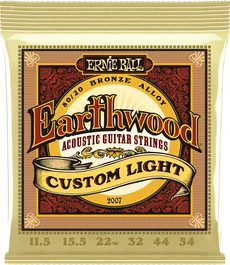 ERNIE BALL Jeu de cordes acoustiques Earthwood 80/20 Bronze Light 11.5-54