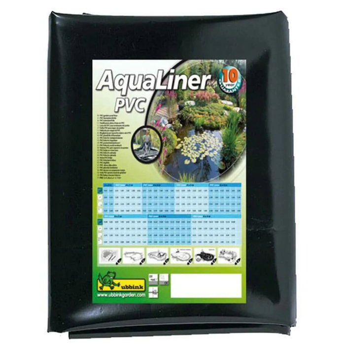 Ubbink Bâche pour bassin AquaLiner 4x3 m PVC 0,5 mm Noir