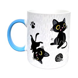 PUCKATOR Taza Suerte en el Club del Gato Negro Pusheen