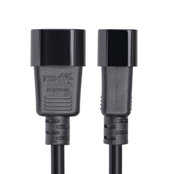 Startech PXTC13C141415FEU Câble d'extension d'alimentation C14 vers C13, 4,5 m, 14AWG, cuivre, certification KEMA-KEUR Startech PXTC13C141415FEU Câble d'extension d'alimentation C14 vers C13, 4,5 m, 14AWG, cuivre, certification KEMA-KEUR