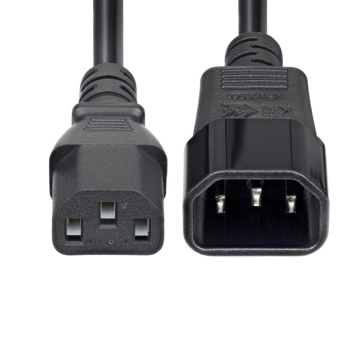 Startech PXTC13C141415FEU Câble d'extension d'alimentation C14 vers C13, 4,5 m, 14AWG, cuivre, certification KEMA-KEUR Startech PXTC13C141415FEU Câble d'extension d'alimentation C14 vers C13, 4,5 m, 14AWG, cuivre, certification KEMA-KEUR
