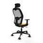 Piqueras y Crespo Chaise de Bureau avec Appui-tête Jorquera 1D036N2 Crème