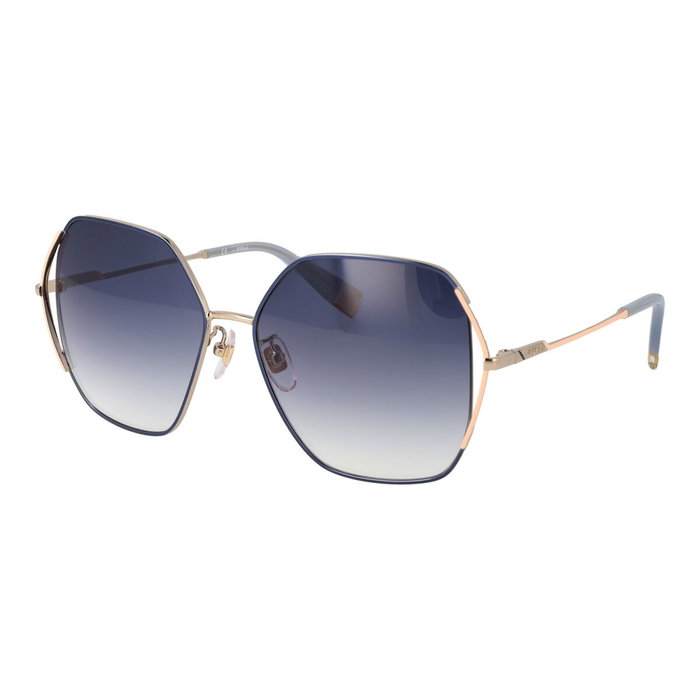Furla SFU601-580492 Lunettes de soleil bleu et doré