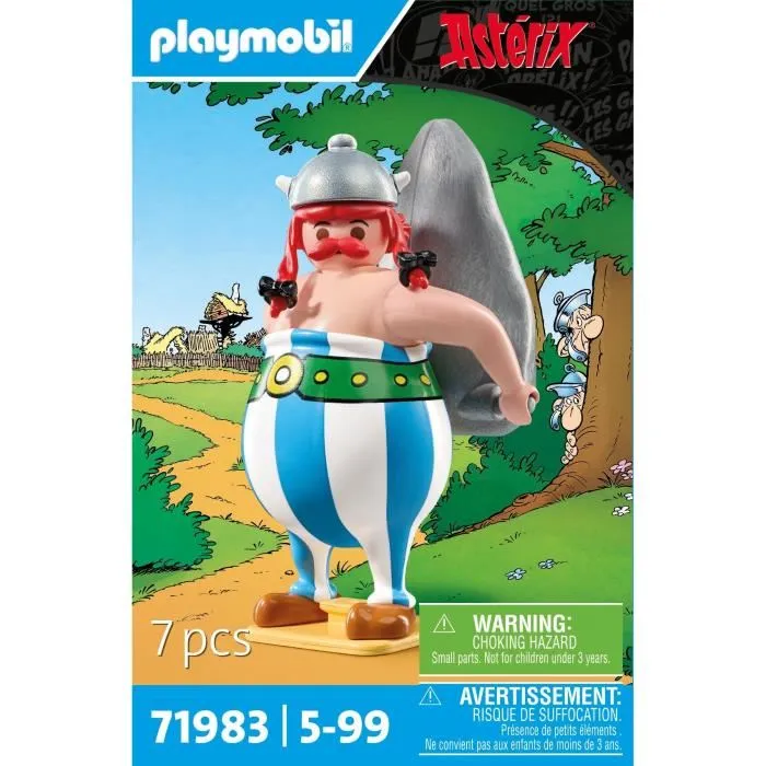 Playmobil Figurine 71983 Obélix et son menhir - Personnage Astérix - Idéal à partir de 5 ans - Figurine en plastique multicolore