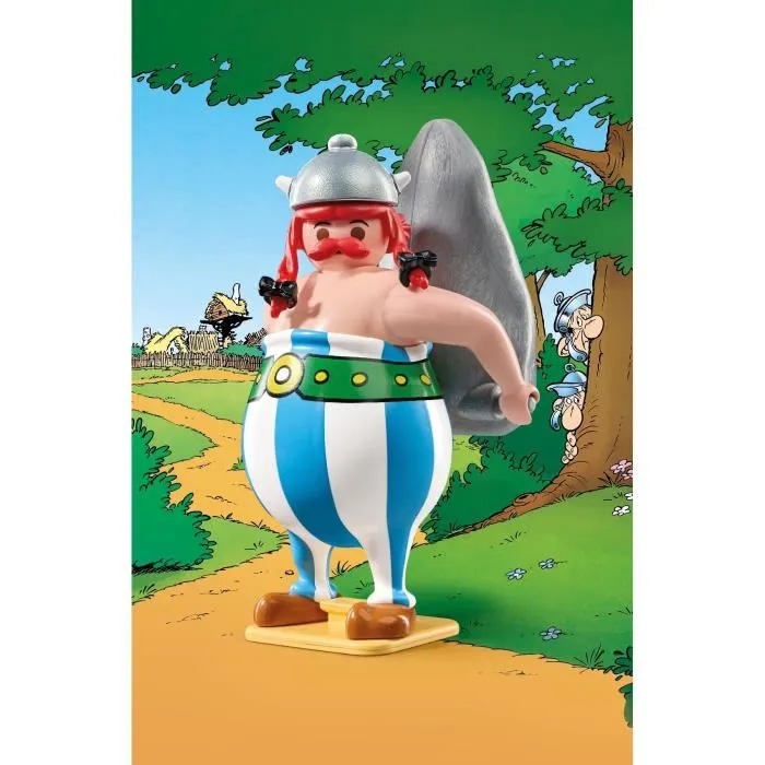 Playmobil Figurine 71983 Obélix et son menhir - Personnage Astérix - Idéal à partir de 5 ans - Figurine en plastique multicolore