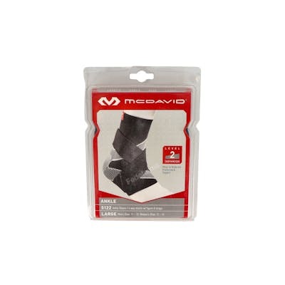 McDavid Tobillère de cheville élastique avec sangles Taille L 44.5-47.5 Noir - Modèle 5122 McDavid Tobillère de cheville élastique avec sangles Taille L 44.5-47.5 Noir - Modèle 5122