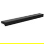 Viefe Poignée Angle Aluminium Noir Mat Distance Trous 640 mm