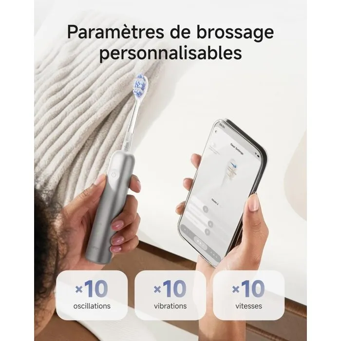 Laifen Wave Pro Brosse à dents électrique - Alu brossé