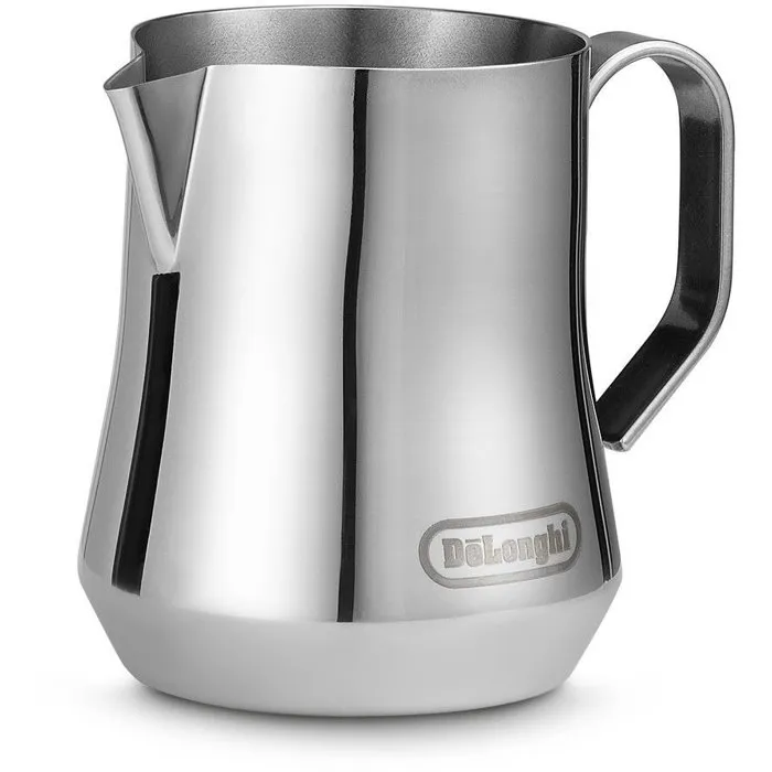 De'Longhi DLSC 060 - Pichet à lait en inox de 350 ml pour barista, chauffage et émulsion manuels