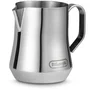 De'Longhi DLSC 060 - Pichet à lait en inox de 350 ml pour barista, chauffage et émulsion manuels