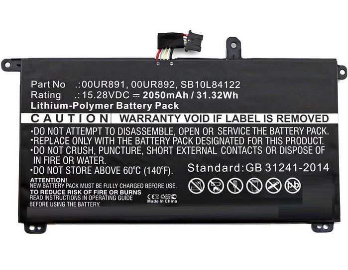 CoreParts Batterie 31Wh 2050mAh pour Lenovo ThinkPad T570 CoreParts Batterie 31Wh 2050mAh pour Lenovo ThinkPad T570