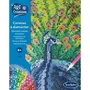 Sentosphere - Kit Création à Diamanter et Strass sur Canevas - Motif Paon - Activité Artistique Anti-Stress - À Partir de 8 Ans