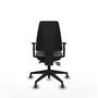 PIQUERAS Y CRESPO Chaise de Bureau Elche Asynchrone Gris avec Base Pyramidale Noire