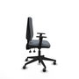 PIQUERAS Y CRESPO Chaise de Bureau Elche Asynchrone Gris avec Base Pyramidale Noire