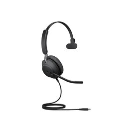Jabra Evolve2 40 SE MS Mono Casque Filaire USB-C/USB-A Réduction de Bruit Certifié Microsoft Teams (24189-899-799)