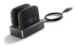 Yealink CPW65 - Microphone d'expansion DECT sans fil pour téléphone de conférence CP965, 3 m / 360 degrés, Noir