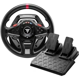 Thrustmaster T128 Volant de Course avec Retour de Force Hybrid Drive pour PS5, PS4 et PC, Pédalier Magnétique T2PM Inclus
