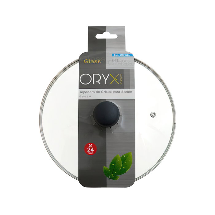 ORYX Couvercle en verre pour poêle 24cm ORYX Couvercle en verre pour poêle 24cm