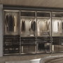 Emuca Kit de range-chaussures extractible pour armoires Quartz, réglable, module 700mm, Acier, aluminium et plastique, Titane