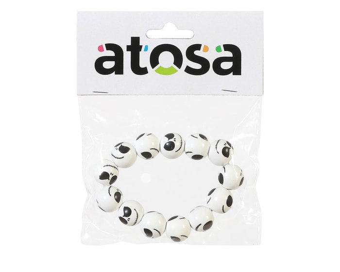 Pulsera De Calavera Con Diseño Tenebroso pour Costumes et Fêtes d'Halloween, Accessoire pour Déguisement Mort, Sorcière, Pirate ou Catrina