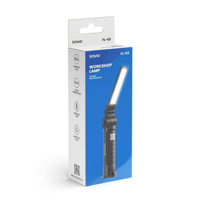 Savio Lampe Torche FL-03 Noir Savio Lampe Torche FL-03 Noir