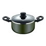 Casserole avec Couvercle San Ignacio experto Noir Vert Transparent Ø 24 cm